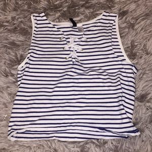 Striped crop top from H&M